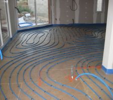 Pose du plancher chauffant