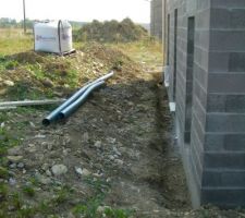 Mise en place du drain