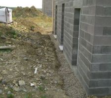 Mise en place du drain