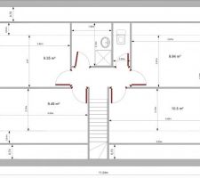 Plan provisoire du 1er étage