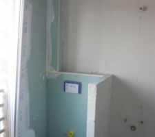 Le bâti du WC de la SDB