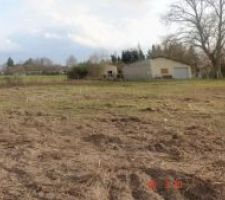 Terrain proche apr&egrave;s travaux