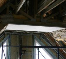 L'isolation du toit et la pose du plafond