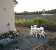 Terrasse en cours