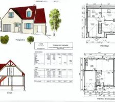 Plans de notre 1er projet avec Les maisons Clairval