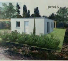 Et voici ca que donnera la maison une fois qu'elle sera construite
