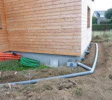 Installations des canalisations pour les eaux de pluie