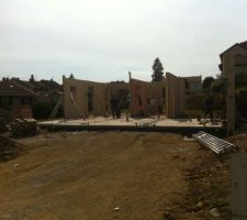 Voici l'avancement du chantier à la fin de la 1ère journée...