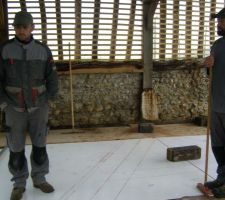 Traçage épure charpente de l'étage
