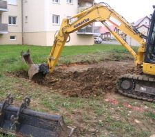 Ca y est, 1er coup de pelle !