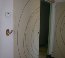 Porte coulissante de la salle de bain
