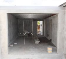 Enduit dans le garage