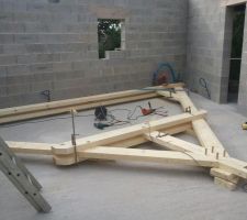 Ferme du garage en cours de finition