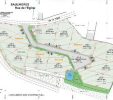 Ci joint les plans du lotissement. Nous avons réservé le lot N°5