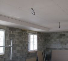 J'en ai tellement revé de ce plafond en decalé , que je l'est realisé chez moi