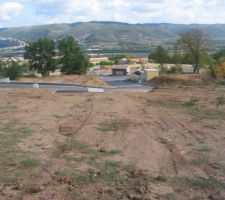 Premiere vue du terrain , vue magnifique