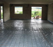 Pr&eacute;paration pour la dalle