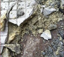 Destruction de la terrasse de l étage