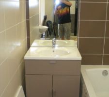 Meuble sdb sauf que les portes seront blanches