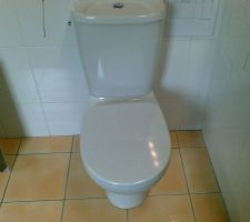 Wc avec traitement anti-calcaire.