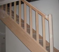 Escalier posé par constructeur