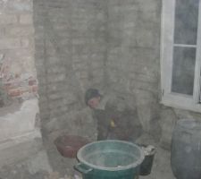Ma femme en plein travail!!