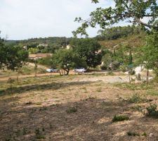 Vue du haut du terrain