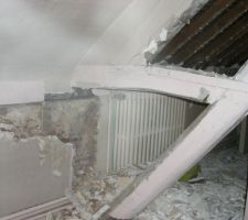 1er étage en cours de demolition