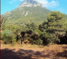 La vue de notre terrain