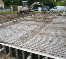 Le f&eacute;raillage de la dalle