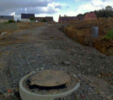 Vue d'ensemble sur le haut du lotissement.