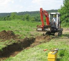 Commencement du terrassement...