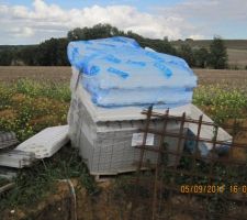 Les hourdis pour le plancher de l etage
