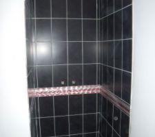 Faience et listel de la douche, enfin !