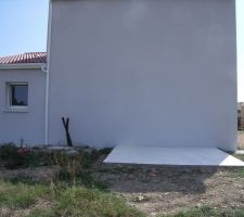 Dalle de l'abri de jardin (environs 9m2)