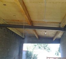 Le HEA qui remplace la poutre en beton