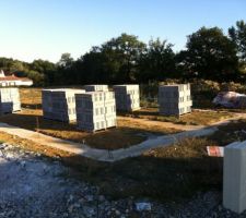 Arrivée des matériaux