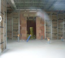 D&eacute;but de l'isolation des murs externes