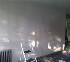 Cuisine : Mur à tomber / Vue depuis la SàM