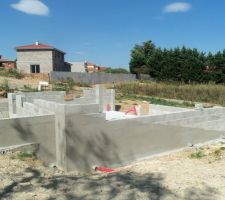 Murs garage, vide sanitaire et enduit hydrofuge