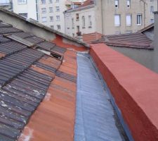 Vue des acrotères