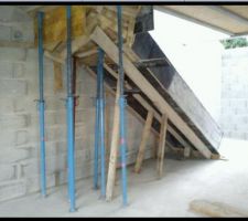 Pr&eacute;paration de l'escalier