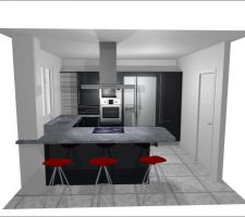 Vision d'ensemble de la cuisine