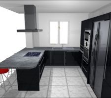 Vision mur Evier