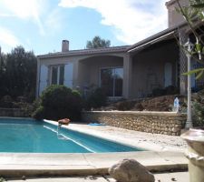 La maisonpendant le terrassement