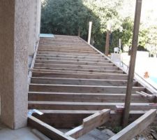 Extension &agrave; partir de la terrasse de la future cuisine