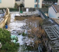 Enfin terrassement terminé et les terres aussi évacué