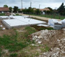 Hourdis polystyr&egrave;ne et poutrelles arm&eacute;es