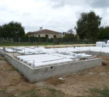 Hourdis polystyr&egrave;ne et poutrelles arm&eacute;es