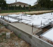 Hourdis polystyr&egrave;ne et poutrelles arm&eacute;es